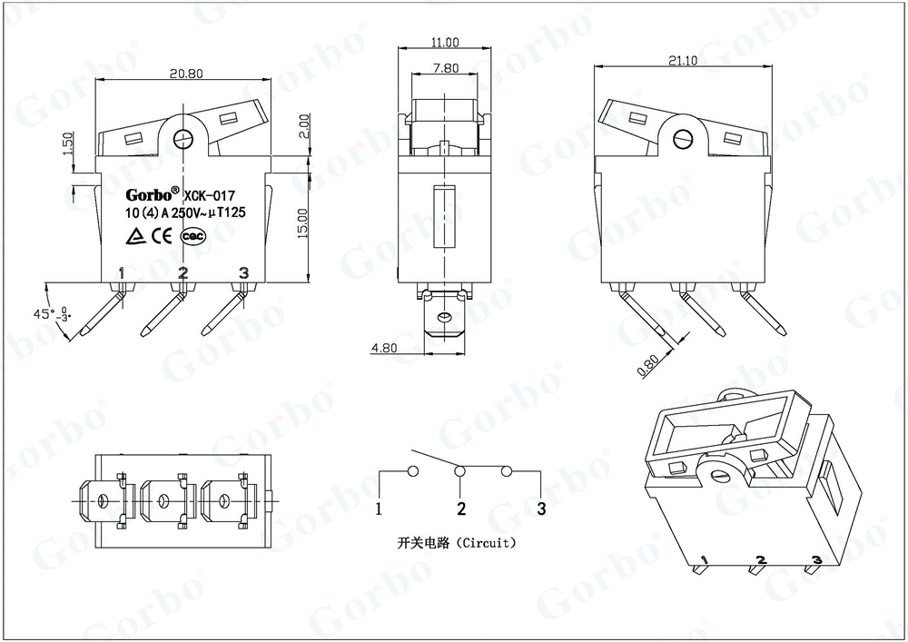 XCK-017-175A-01U-XCK-017系列-浙江冠宝电子有限公司